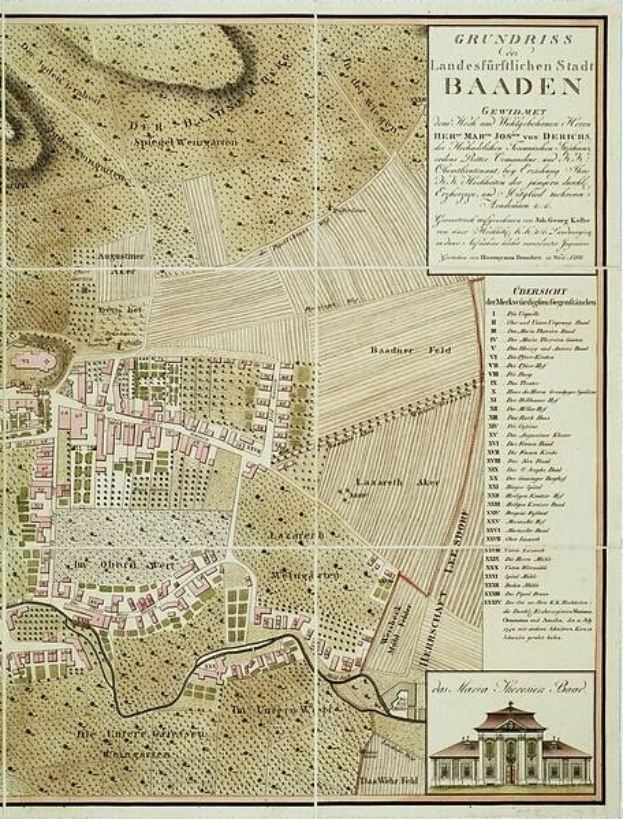 Ausführliche alte Karte von Baden-Württemberg, Deutschland, mit Straßen, Städten und geografischen Merkmalen, mit Text oben und unten auf dem Papier.