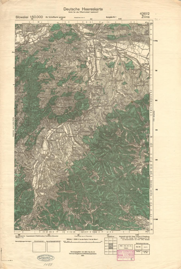 Ein altes topografisches Kartenblatt der deutschen Alpen, das Gelände Details mit Text und Zahlen zeigt.