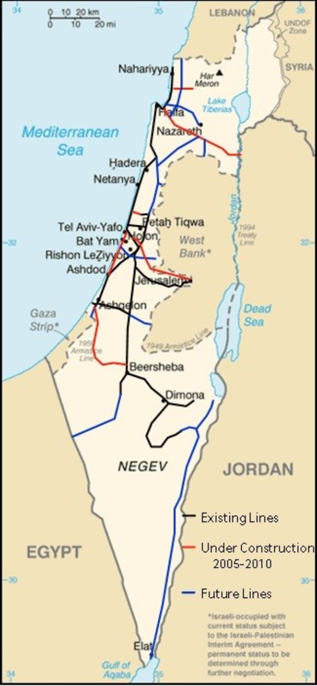 Ein detailliertes Plakat mit einer Karte von Israel und Palästina, das Städte, Flüsse und geografische Merkmale zeigt und mit Text und Linien den Umfang des Konflikts zwischen den beiden Ländern angibt.