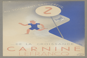 Eine Person in einem hellgelben Kleid strahlt vor Freude in der Mitte eines Faschingsplakats, umgeben von der Schrift "Fasching" in fetter schwarzer Schrift.