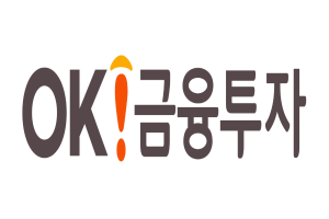 Weißer Hintergrund mit einem schwarzen und orangen Logo, das das koreanische Wort "OK" enthält.